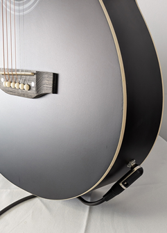 Electro Acoustic Guitar & Amplifier Set - Matt Black Finish Cutaway Guitar